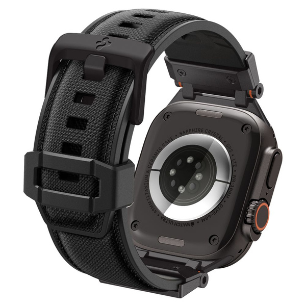 PASEK DO APPLE WATCH 44 / 45 / 46 / 49 MM SPIGEN DURAPRO ARMOR CZARNY