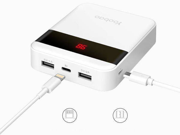Yoobao M4 Pro | Powerbank 10000mAh - WHITE