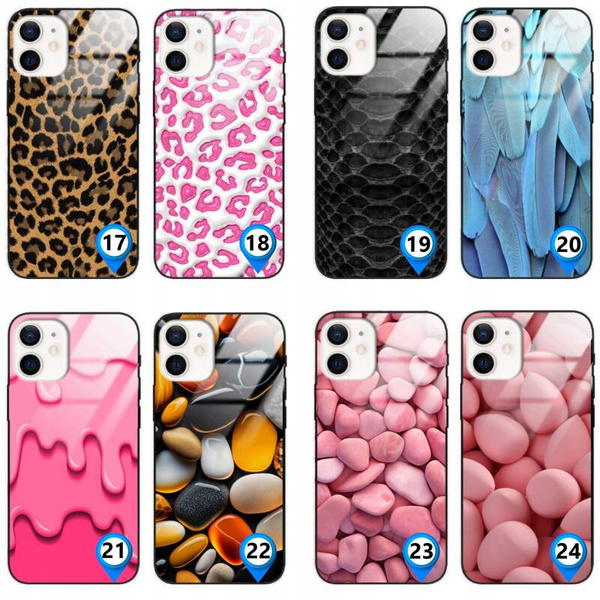 Etui akrylowe LEO tekstury różne wzory do iPhone 12 Mini