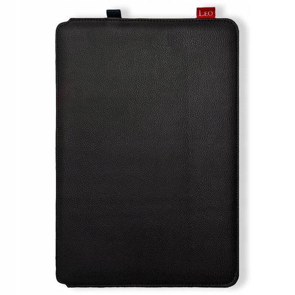 Etui na tablet skórzane LEO Master do Galaxy Tab S9 FE+ czarne