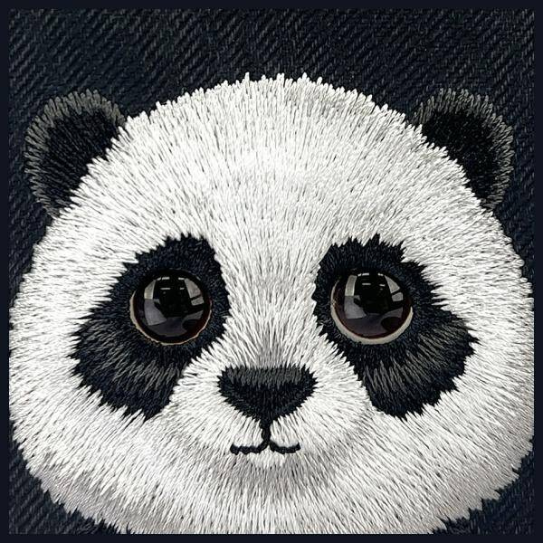 ETUI DO IPHONE 16 6.1" NIMMY BIG EYED PET 2.0 PANDA CZARNE