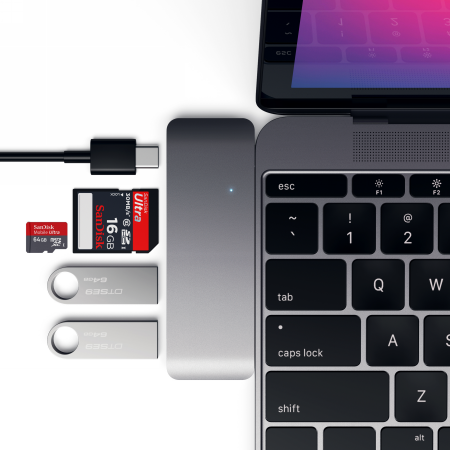 Adapter Hub do urządzeń mobilnych USB C Przejściówka - Satechi