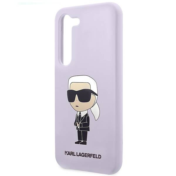 Karl Lagerfeld Silicone Ikonik | Etui do Galaxy S23 Plus - PURPLE