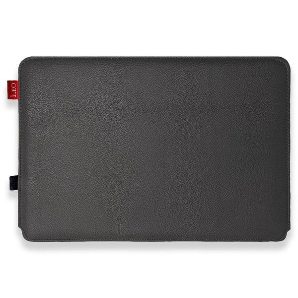 Etui na laptop skórzane LEO Master do Asus Zenbook 14 czarne