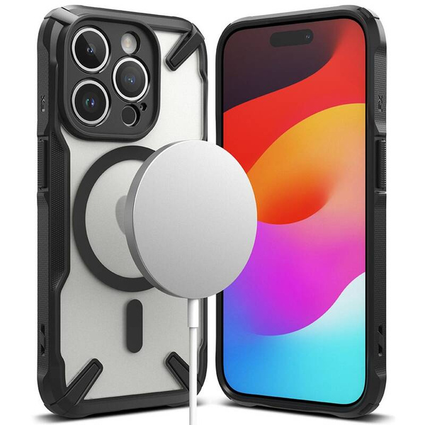 Ringke Fusion-X MagSafe | Etui do iPhone 15 Pro - MATTE BLACK