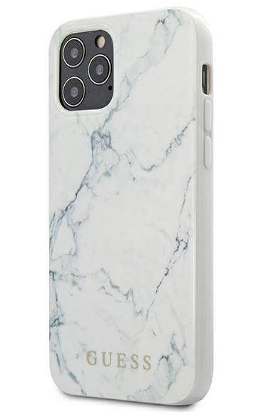 GUESS MARBLE ETUI DO IPHONE 12 MINI - WHITE