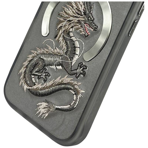 ETUI DO IPHONE 16 PRO NIMMY DRAGON MAGSAFE SZARE