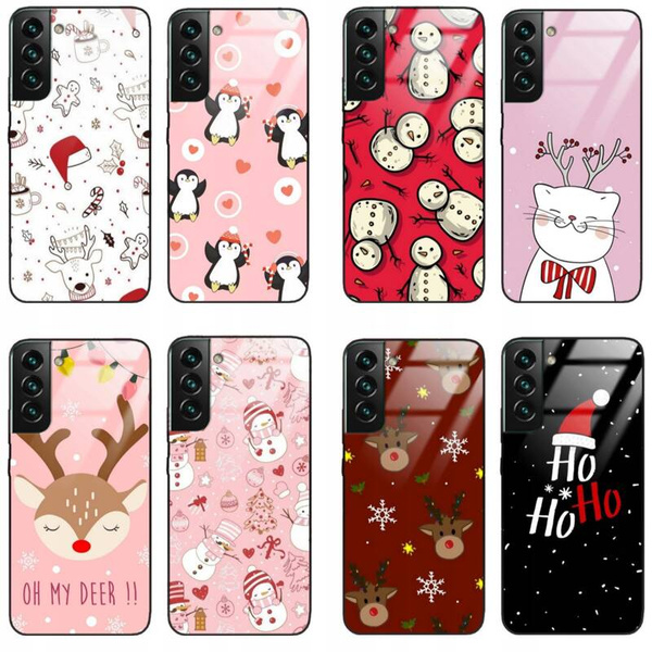 Etui akrylowe LEO świąteczne różne wzory do Galaxy S22 Plus