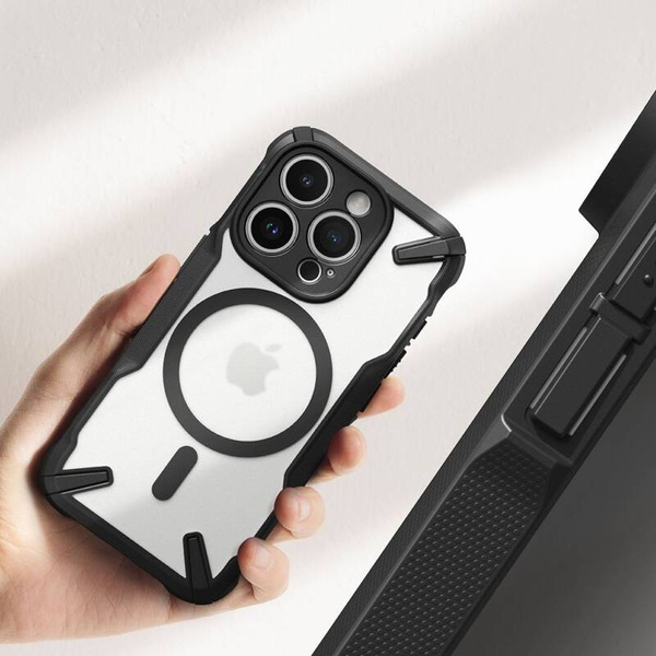 Ringke Fusion-X MagSafe | Etui do iPhone 15 Pro - MATTE BLACK