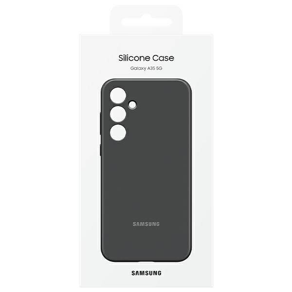 ETUI DO SAMSUNG A35 5G A356 SILICONE COVER CZARNE  