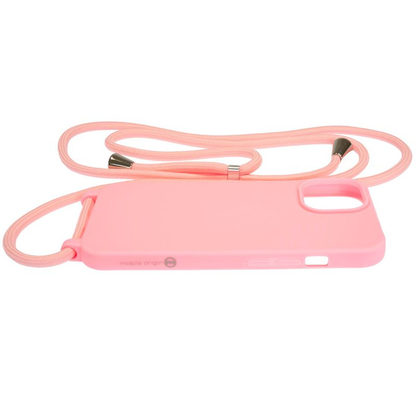 ETUI DO IPHONE 15 MOBILE ORIGIN LANYARD CASE RÓŻOWE