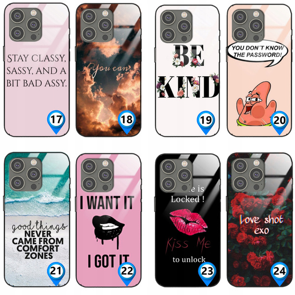 Etui akrylowe LEO cytaty różne wzory do iPhone 12 Pro