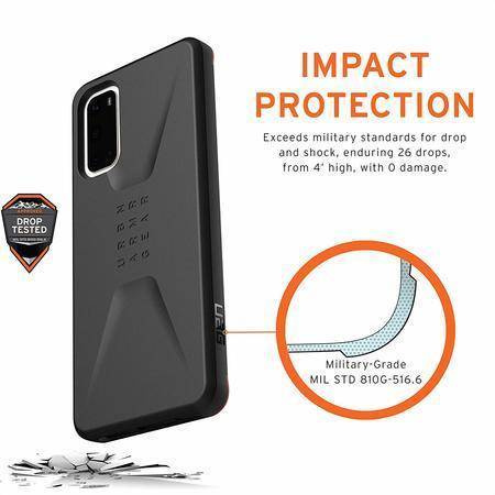 ETUI UAG CIVILIAN SAMSUNG S20 G980 - BLACK
