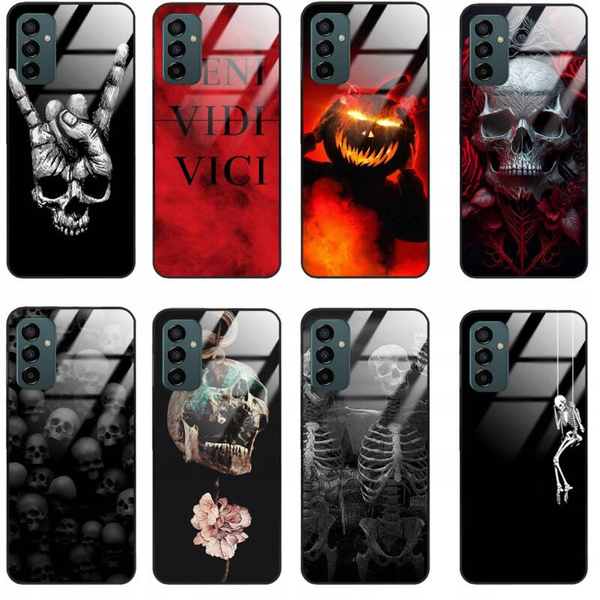 Etui akrylowe LEO horror czaszka mroczne różne wzory do Galaxy M23 5G