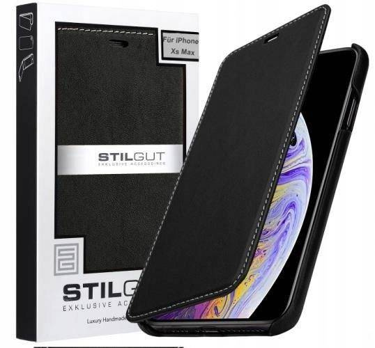Etui do Apple iPhone Xs Max skóra czarny nappa