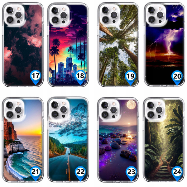 Etui silikonowe LEO natura różne wzory do iPhone 14 Pro Max
