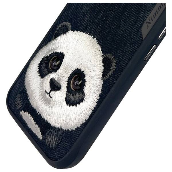 ETUI DO IPHONE 16 6.1" NIMMY BIG EYED PET 2.0 PANDA CZARNE