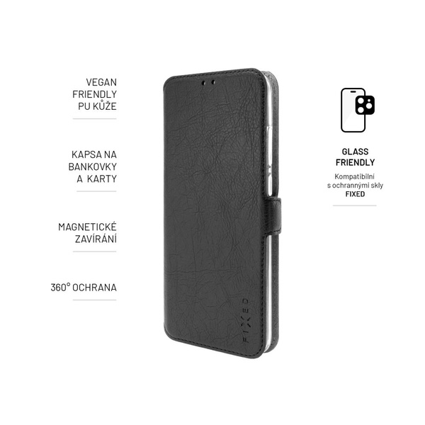 ETUI DO OPPO A17 CIENKIE FIXED TOPIC TYPU BOOK CZARNE