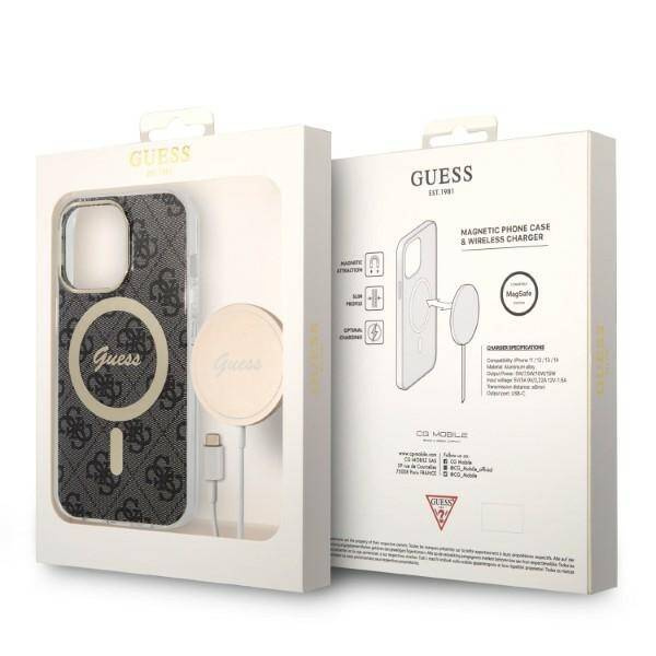 Guess Case+Charger | Etui do iPhone 13 Pro - BLACK