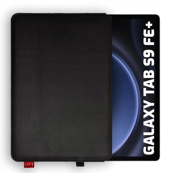 Etui na tablet skórzane LEO Master do Galaxy Tab S9 FE+ czarne