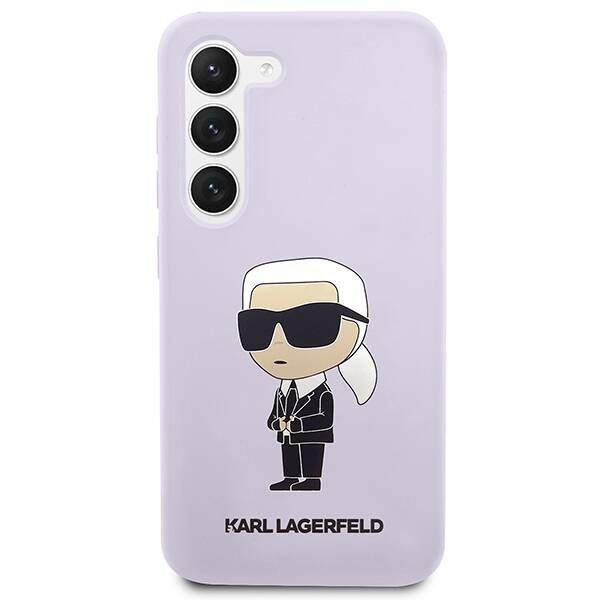 Karl Lagerfeld Silicone Ikonik | Etui do Galaxy S23 Plus - PURPLE