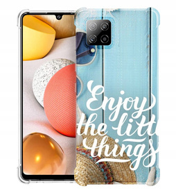 Etui wzmacniane Anti-Shock LEO cytaty różne wzory do Galaxy A42