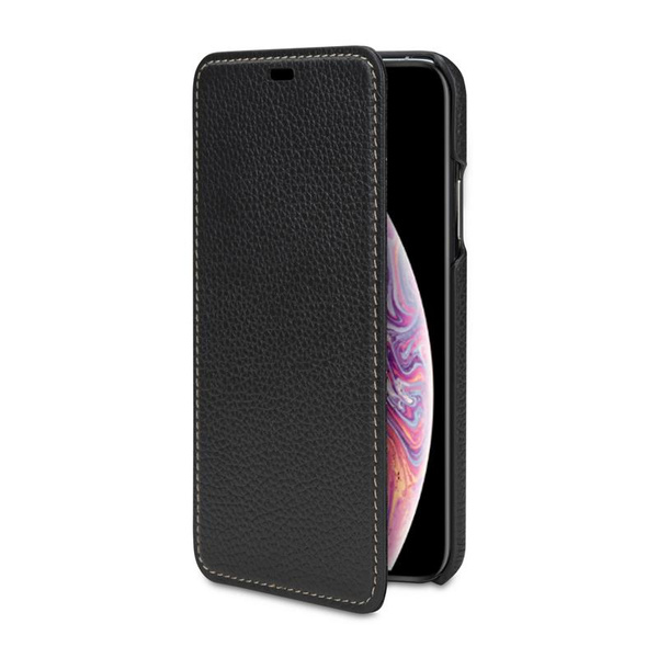 Skórzane eleganckie etui Baroon case do iPhone XS