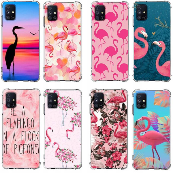 Etui wzmacniane Anti-Shock LEO flamingi różne wzory do Galaxy M51