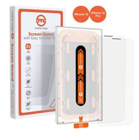 SZKŁO HARTOWANE DO IPHONE 12 PRO MOBILE ORIGIN Z APLIKATOREM 2 SZT.