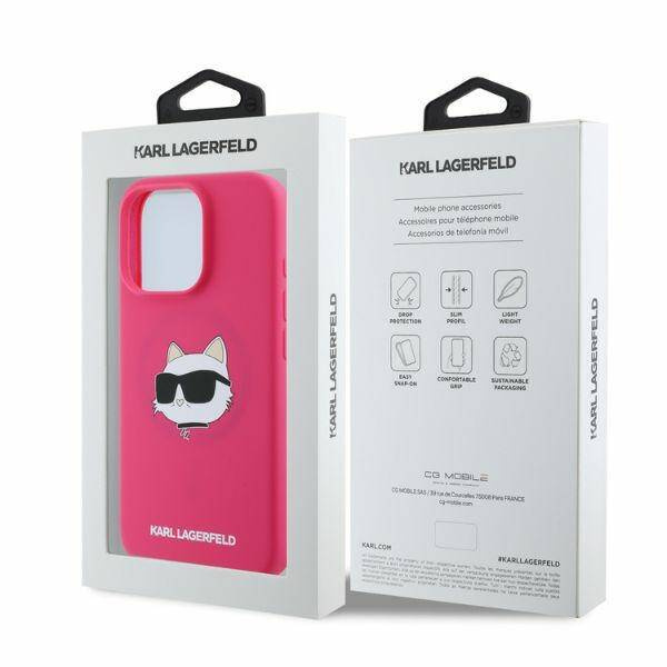 ETUI DO IPHONE 16 PRO MAX 6.9" KARL LAGERFELD CHOUPETTE HEAD PRINT MAGSAFE