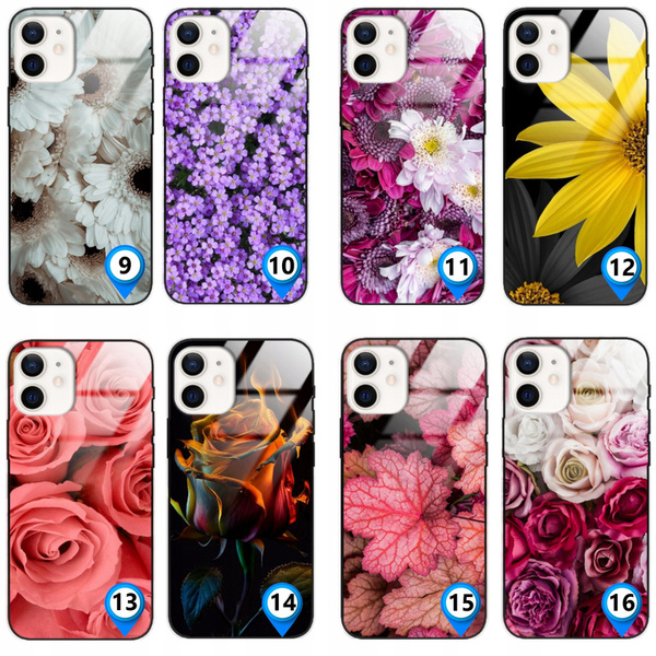 Etui akrylowe LEO kwiaty różne wzory do iPhone 12 Mini