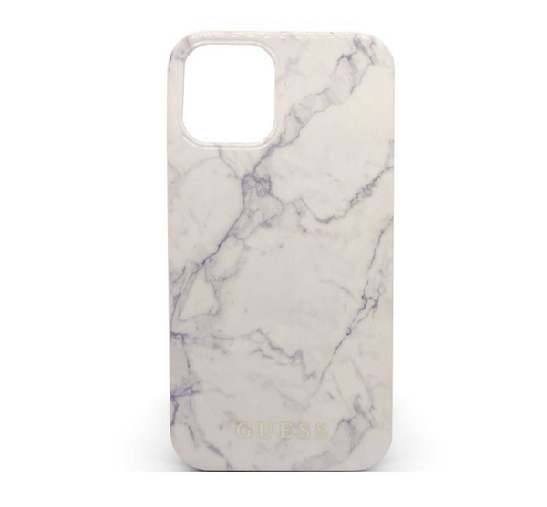 GUESS MARBLE ETUI DO IPHONE 12 MINI - WHITE