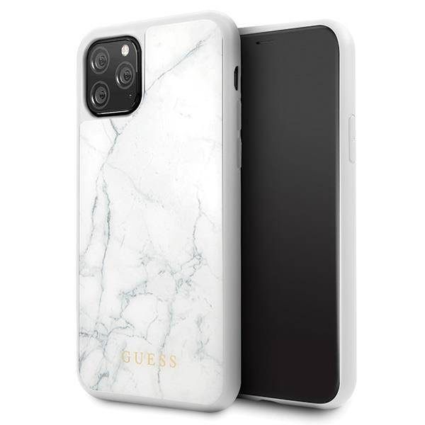 GUESS MARBLE Etui do Apple iPhone 11 Pro - White