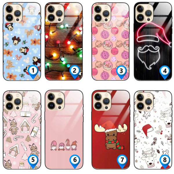 Etui akrylowe LEO świąteczne różne wzory do iPhone 13 Pro