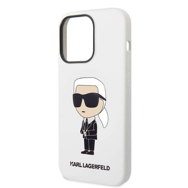 ETUI KARL LAGERFELD SILICONE DO IPHONE 14 PRO MAX WHITE