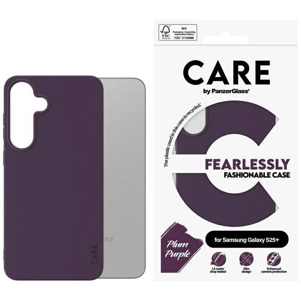 ETUI DO SAMSUNG S25 PLUS CARE BY PANZERGLASS FASHION FIOLETOWE