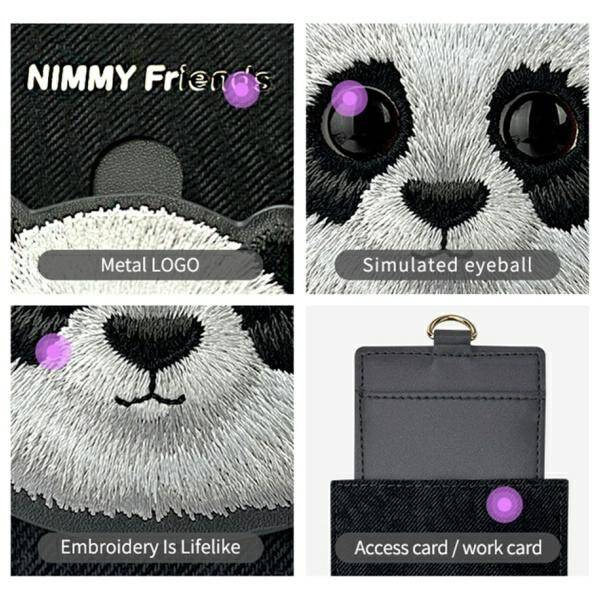 PORTFEL NA KARTY NIMMY BIG EYED PET 2.0 CAT CZARNY