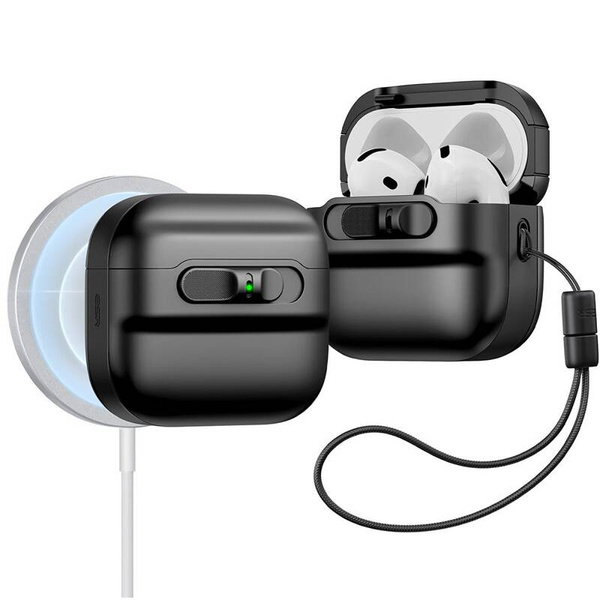 ETUI DO APPLE AIRPODS 4 ESR PULSE HALOLOCK MAGSAFE CZARNE