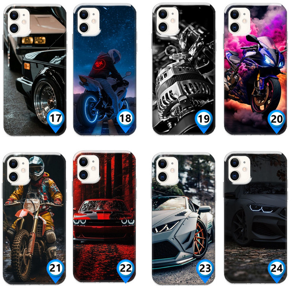 Etui silikonowe LEO motoryzacja samochody auta różne wzory do iPhone 12