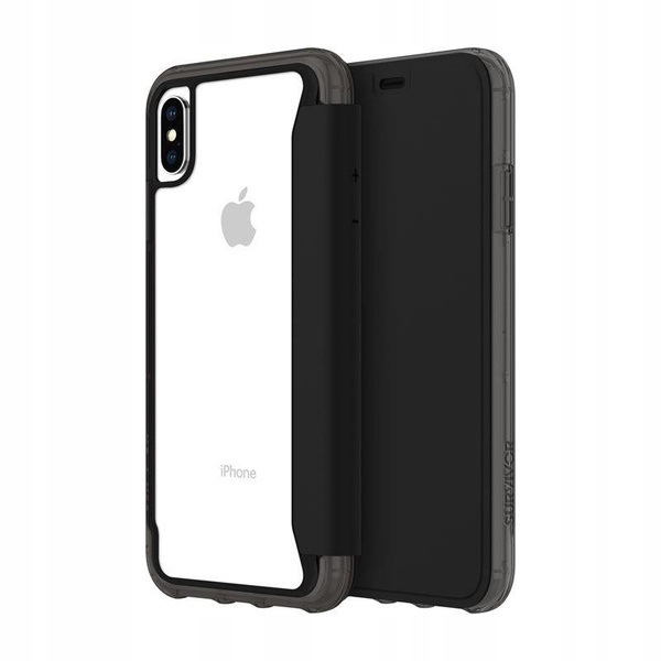 GRIFFIN Survivor Wallet Etui do Apple iPhone XS Max - CLEAR BLACK
