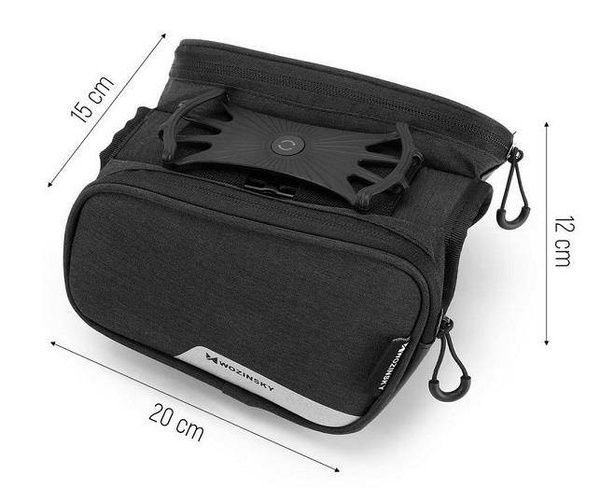 Wozinsky Bicycle Bag | Uchwyt na ramę - BLACK
