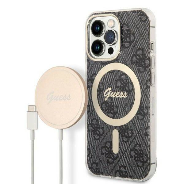 Guess Case+Charger | Etui do iPhone 13 Pro - BLACK