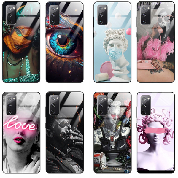 Etui akrylowe LEO fancy art pink snake różne wzory do Galaxy S20 FE