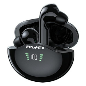 SŁUCHAWKI BEZPRZEWODOWE BLUETOOTH AWEI 5.3 TWS + STACJA DOUKJĄCA BLACK