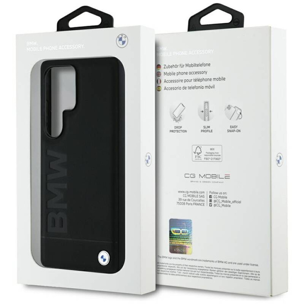 BMW ETUI DO GALAXY S25 ULTRA - LEATHER BIG WORDMARK