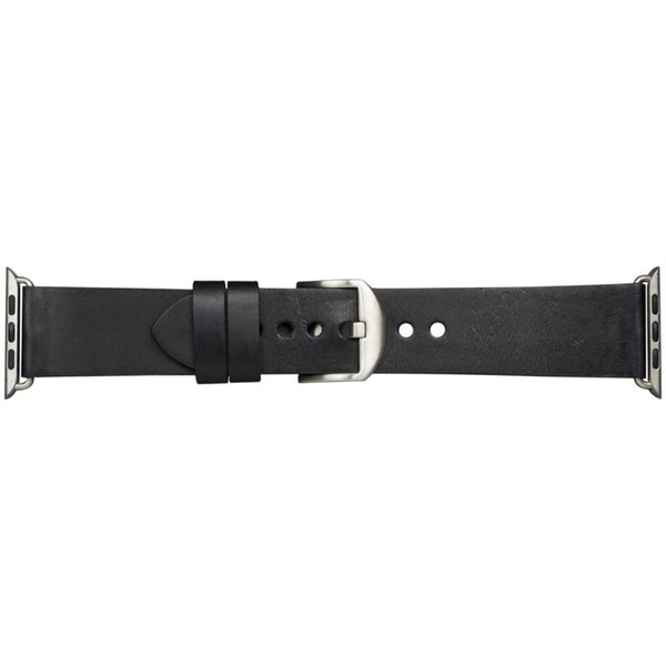 DBRAMANTE1928 BORNHOLM PASEK WATCH STRAP 44MM - BLACK/SILVER