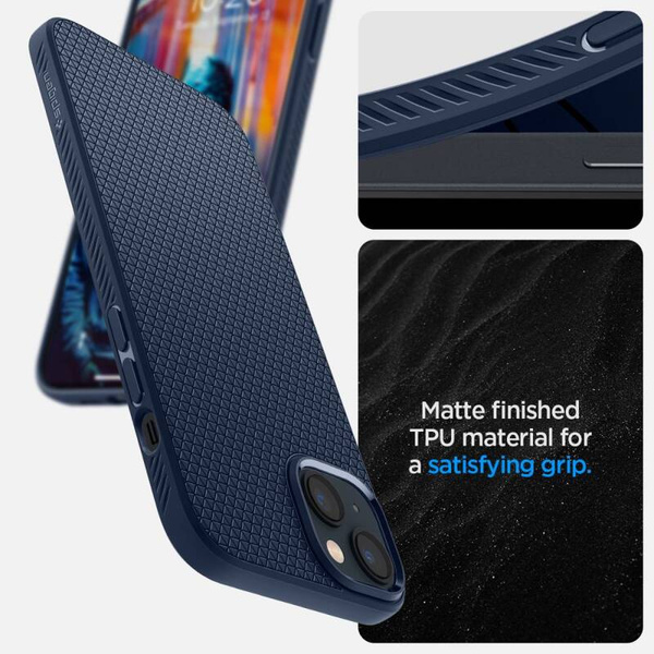 ETUI CASE SPIGEN LIQUID AIR OBUDOWA DO IPHONE 14 PLUS / 15 PLUS NAVY BLUE