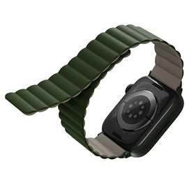 PASEK DO APPLE WATCH 42/44/45/49MM UNIQ REVIX ZIELONO-CIEMNOSZARY