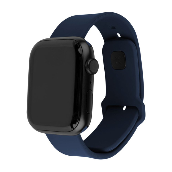 PASKI DO APPLE WATCH 38/40/41MM ZESTAW SILIKONOWE FIXED SPORTOWE NIEBIESKIE