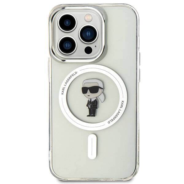 Karl Lagerfeld IML Ikonik MagSafe | Etui do iPhone 15 Pro - TRANSPARENT